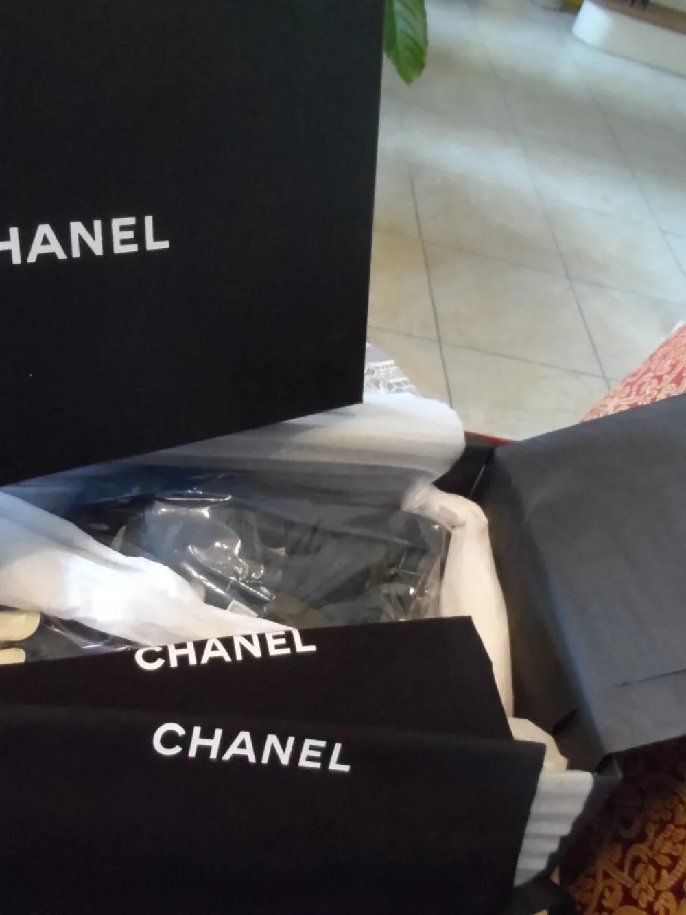 New Chanel Navy Blue & Army Green Gladiator Sandals Size 36C